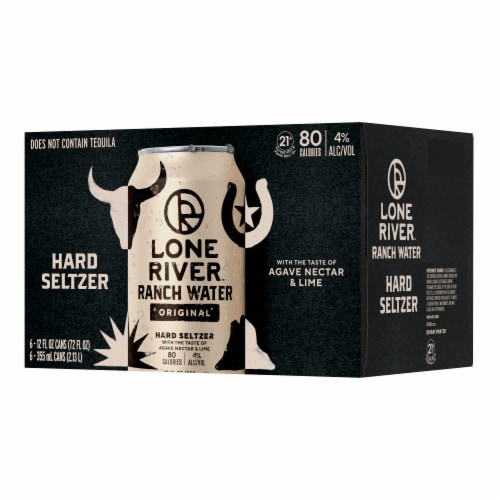 Lone River Ranch Water Original Hard Seltzer Perspective: left