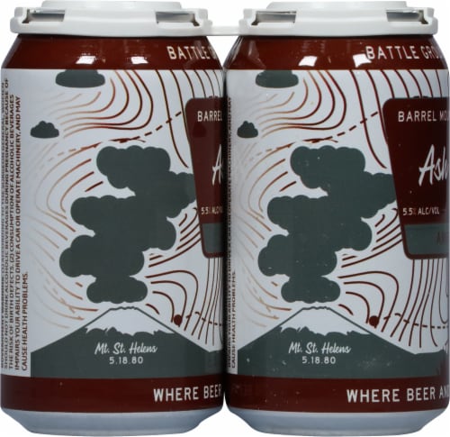 Barrel Mountain Brewing Ash Cloud Amber Ale Perspective: left