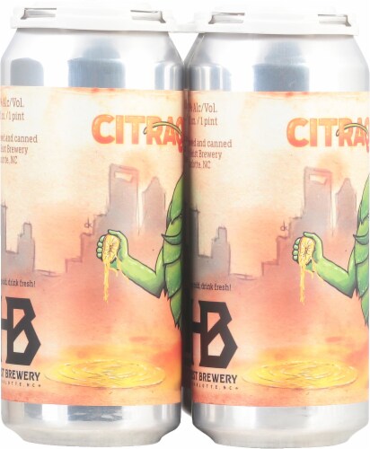 Heist Brewery Citraquench'l India Pale Ale Craft Beer Cans Perspective: left