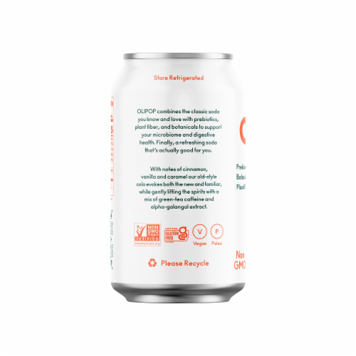 Olipop® Vintage Cola Soda Cans Perspective: left