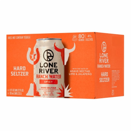 Lone River Ranch Water Spicy Hard Seltzer Perspective: left