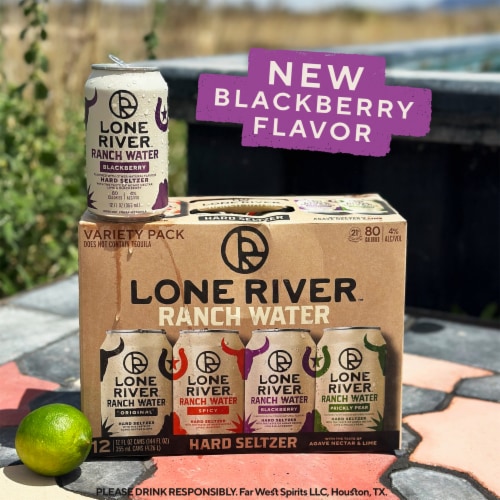 Lone River Ranch Water Hard Seltzer Variety Pack Perspective: left