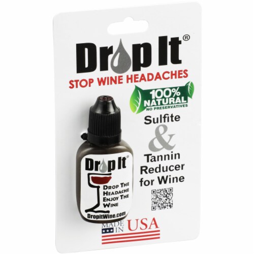 Drop It® Sulfite & Tannin Reducer for Wine Perspective: left