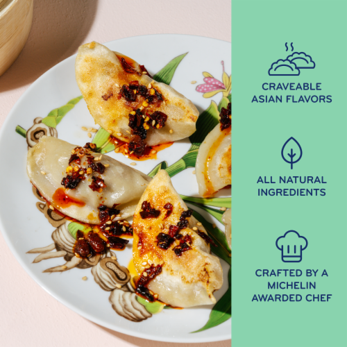 Laoban Ginger Chicken Dumplings Perspective: left