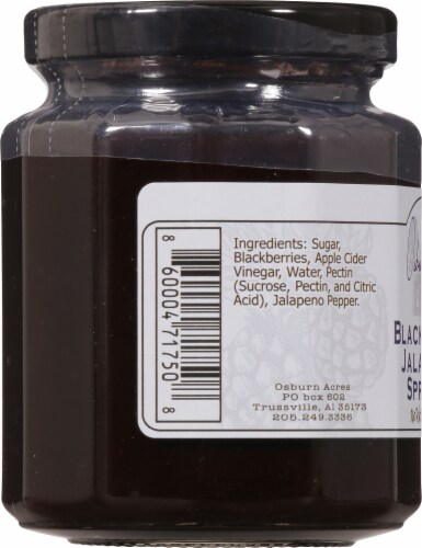 Osburn Acres Blackberry Jalapeno Spread Perspective: left