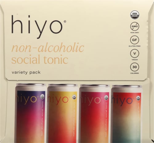 Hiyo® Non-Alcoholic Social Tonic Variety Pack Perspective: left