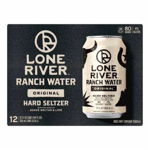 Lone River Ranch Water Original Hard Seltzer Perspective: left
