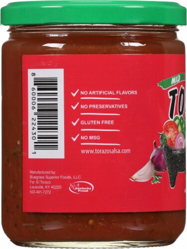 El Torazo Mild Chunky Salsa Perspective: left
