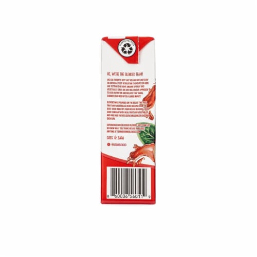 Blended Naturals™ Peachy Strawberry Kids Juice Boxes Perspective: left