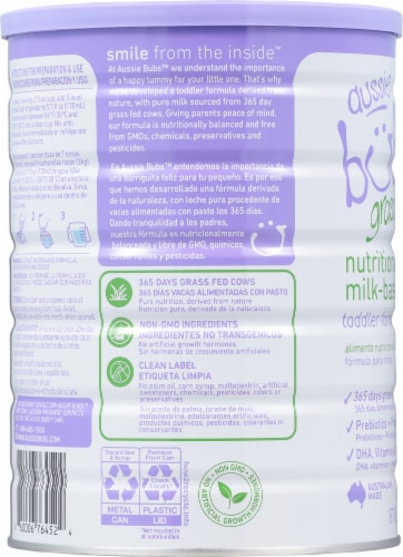 Aussie Bubs™ Grass Fed Nutritional Milk-Based Toddler Formula Perspective: left
