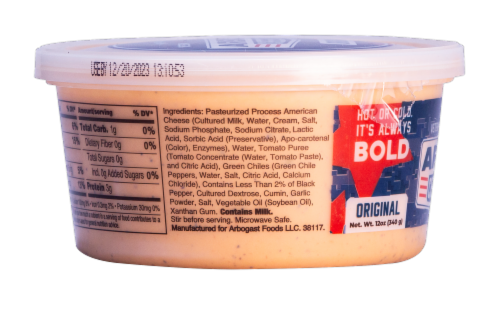 Arbo's Original Cheese Dip™ 12 oz Perspective: left