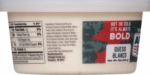 Arbo's Queso Blanco Dip 12 oz Perspective: left
