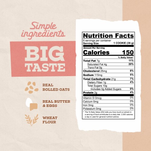 Ree Ree Dee's Oatmeal Raisin Cookie Dough Perspective: left