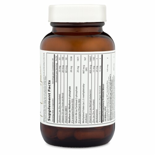 Menolabs Menofit™ Complete Probiotic Capsules Perspective: left