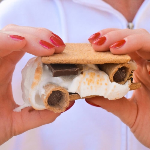 Muddy Bites® Milk Chocolate Waffle Cone Snacks Perspective: left