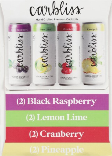 Carbliss® Canned Cocktails Variety Pack Perspective: left