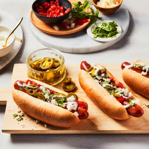 Hero Bread™ 0g Net Carb Hot Dog Buns Delicious Keto Friendly Hot Dog Buns Perspective: left