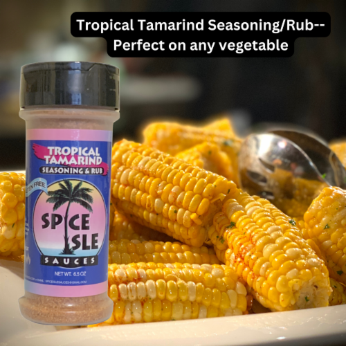 Spice Isle Sauces Tropical Tamarind Seasoning and Rub 2-Pack Perspective: left