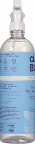 CleanBoss Fresh Thyme Multi-Surface Disinfectant & Cleaner Spray Perspective: left