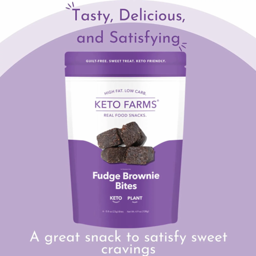 Earthside Farms Fudge Brownie Bites Perspective: left