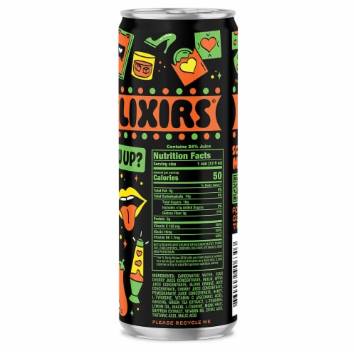 Illicit Late Night Fruity Call Sparkling Juice Drink Perspective: left