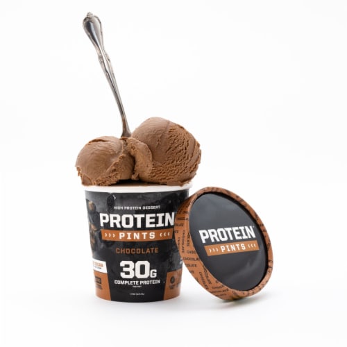 Protein Pints® Chocolate Frozen Dessert Perspective: left