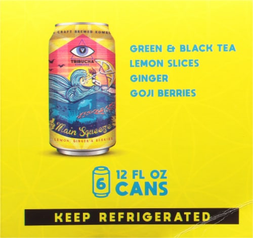 Tribucha Main Squeeze Kombucha Pack Perspective: left