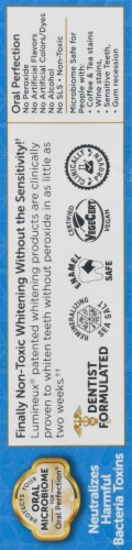 Lumineux® Oral Essentials Certified Non-Toxic Whitening Toothpaste Perspective: left
