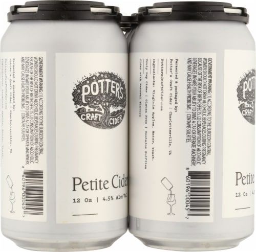 Potter's Petite Cider Perspective: left