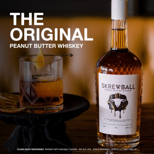 Skrewball Peanut Butter Whiskey Perspective: left