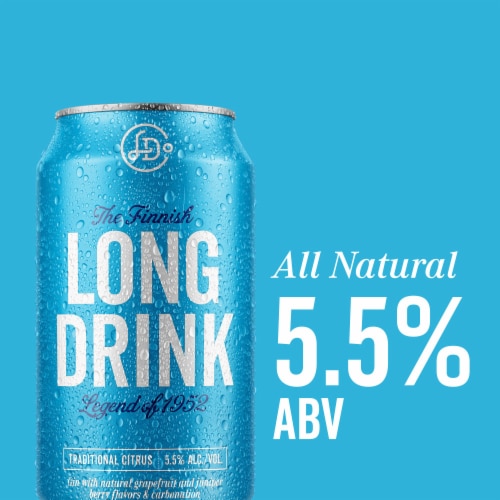 The Long Drink Company Traditional Cocktail Can Perspective: left
