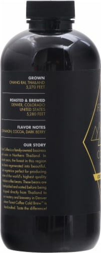 Forest Coffee Trading Company Black Cold Brew Coffee Perspective: left