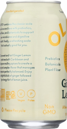 Olipop® Ginger Lemon Sparkling Tonic Perspective: left