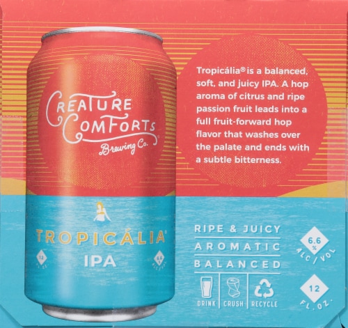 Creature Comforts® Tropicalia India Pale Ale Perspective: left