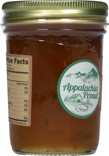 Lucky Clover Farm Peach Jalapeno Jelly Perspective: left