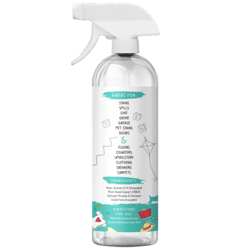 MomRemedy Hydrogen Peroxide Household Spray Cleaner Perspective: left