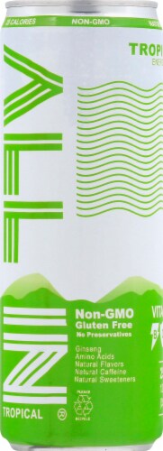 ALL IN Tropical Energy Drink Can Perspective: left