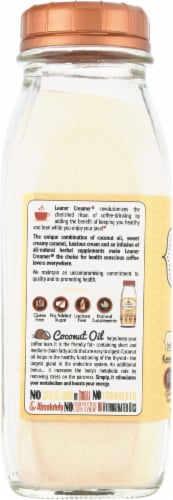 Leaner Creamer Caramel Coconut Oil Creamer Perspective: left