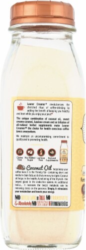 Leaner Creamer Caramel Coconut Oil Creamer Perspective: left