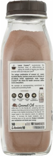 Leaner Creamer Mocha Coconut Oil Coffee Creamer Perspective: left