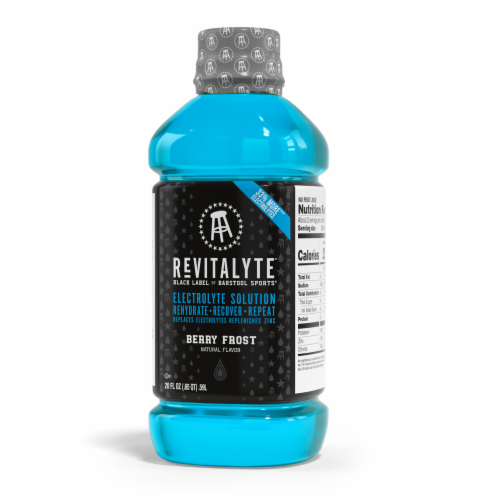 Revitalyte® Black Lable Berry Frost Sports Drink Perspective: left