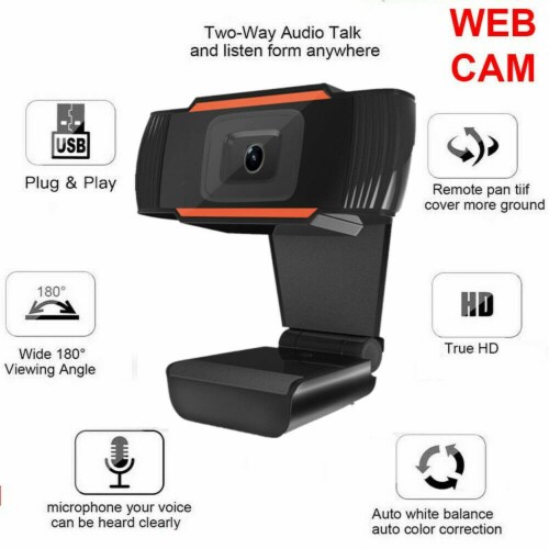 SANOXY 1920 x 1080P HD USB Webcam, supports ZOOM, Teams, online  video chat Perspective: left