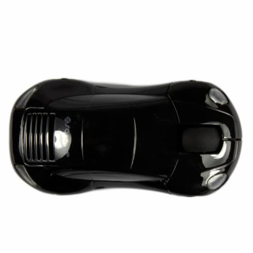 SANOXY Wireless Sport Car Mouse Optical Mouse Mice Ergonomic Design for Computer Laptop Black Perspective: left
