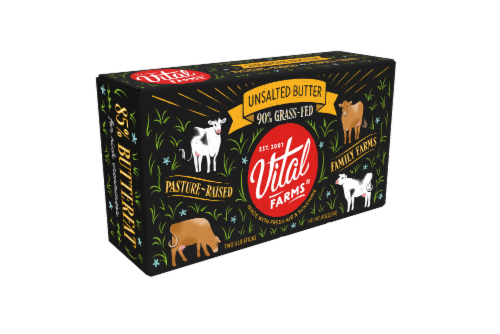 Vital Farms® Unsalted Butter Sticks Perspective: left