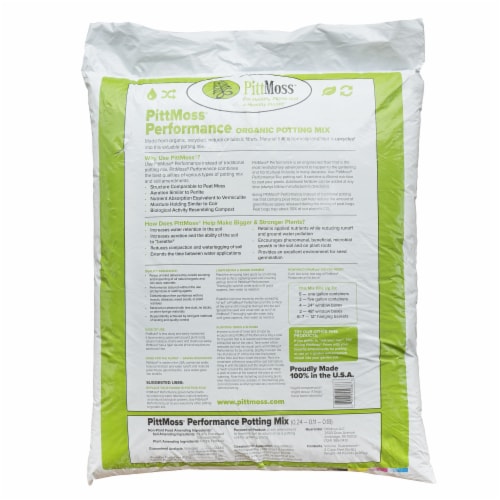 PittMoss Performance PE2C Organic Potting Mix (Use Like Garden Soil), 2 Cubic Feet Perspective: left