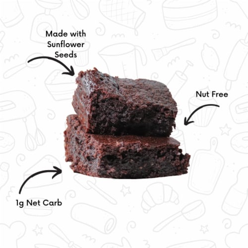 Chocolate Brownie Mix | Keto Baking Mix | Sugar-Free, Gluten-Free, Grain-Free, Nut-Free Perspective: left