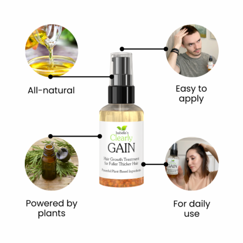 Clearly GAIN Natural Hair Growth Oil and Hair Loss Treatment for Men and Women 2 Fl Oz Kroger