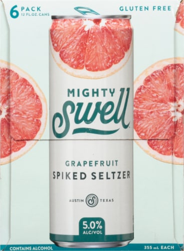Mighty Swell Goin for it Grapefruit Spiked Spritzer Perspective: left