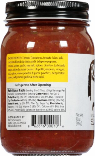 Rick's Medium Heat Salsa Perspective: left