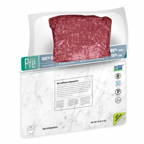Pre® 85% Lean Ground Beef Perspective: left